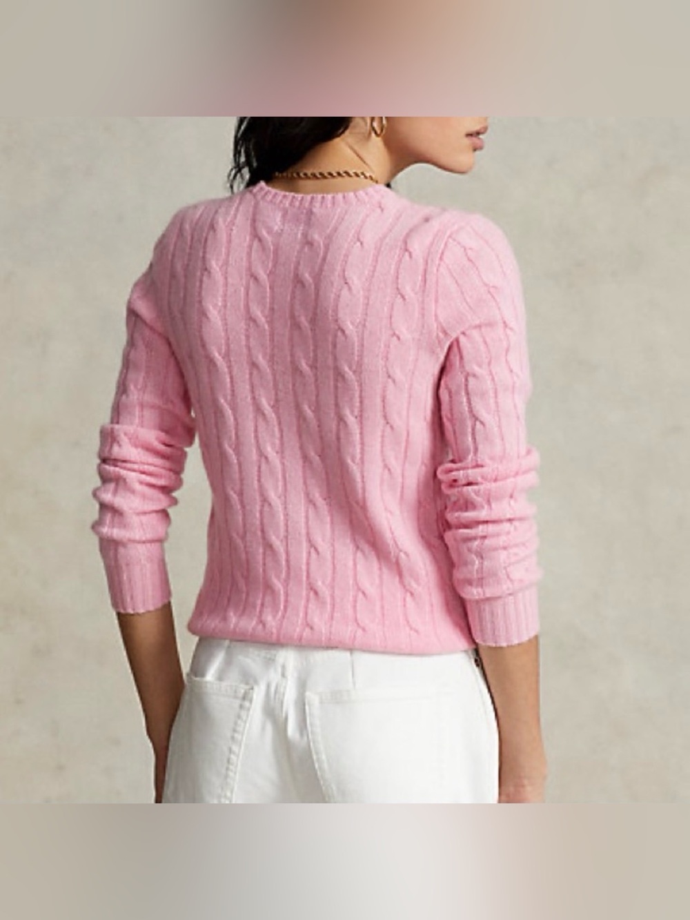 Ralph Lauren Cable Knit 100% Cashmere Sweater Quiet Luxury Preppy Old Money Soft - Picture 2 of 8
